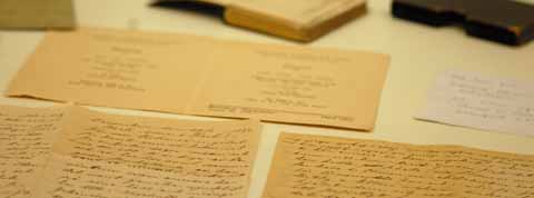 Originaldokumente im Emigranternas Hus in Göteborg Das Haus der Emigranten in Göteborg